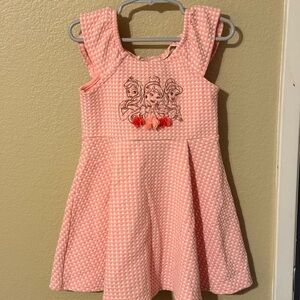 Disney Pink Checkered Princess Dress